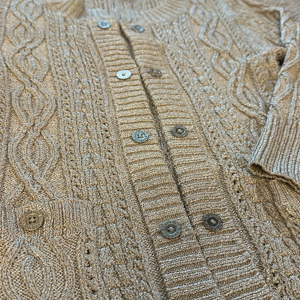 XS White House/Black Market gold sweater